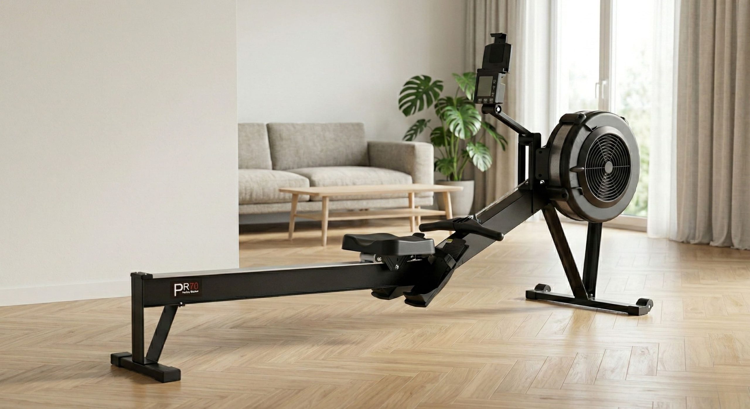 Rameur PASYOU PR70 installé dans un appartement